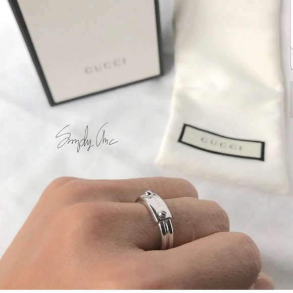 NWT authentic gucci knot sterling silver ring - Picture 8 of 8